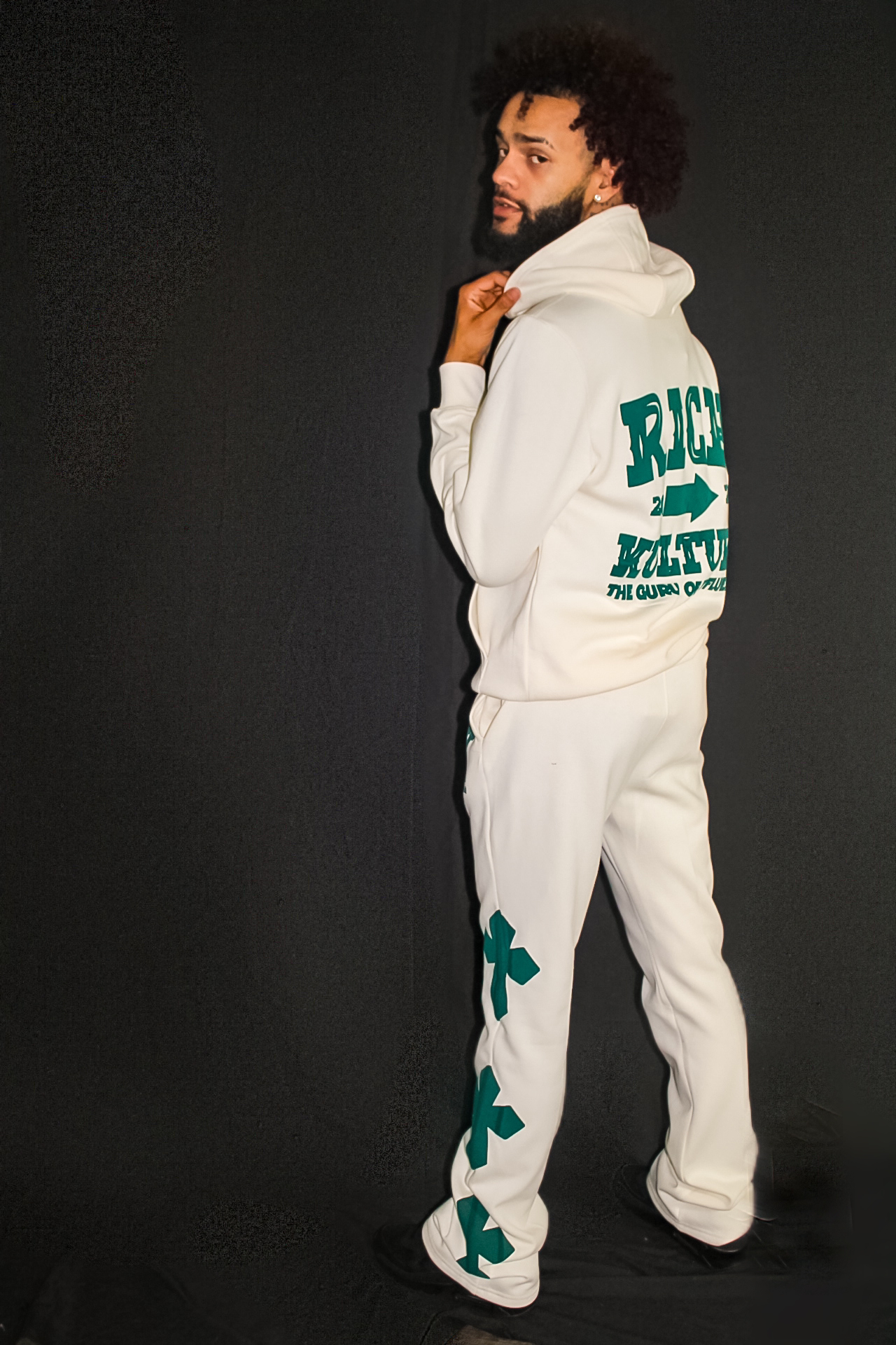 Mens Cross Hoodie Set
